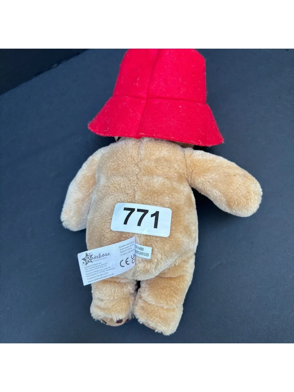 Classic Paddington Bear Soft Bean Plush New NWT 11” Rainbow